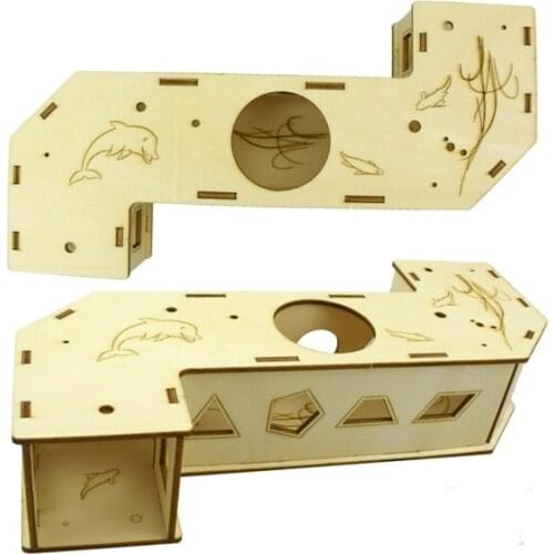 Hamster Toy Maze Wooden Tube Tunnel Cage Hideout Small Animals Toys to Play Rest Explore for guinea pig Chinchilla 5 Kinds