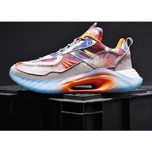 Men Flying Weave Material Running Shoes Breathable Sport Outdoor Training Shoes TPU And Popcorn Sole High Quality Shoes