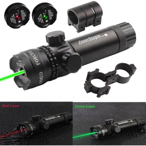 Hunting Tactical Red/Green Dot Laser Sight Adjustable Switch 532nm Mount Laser Pointer Rifle Gun Scope with Point Lazer