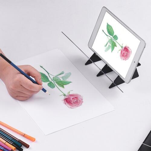 Optical Imaging Drawing Board Lens Sketch Specular Reflection Dimming Bracket Holder Painting Mirror Plate Tracing Table Plotter