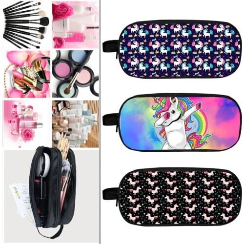 Dabbing Unicorn Pencil Case Students Boys Girls Bags Fashion New Pattern Women Cosmetic Bag Teens Back To College Daily Penbag