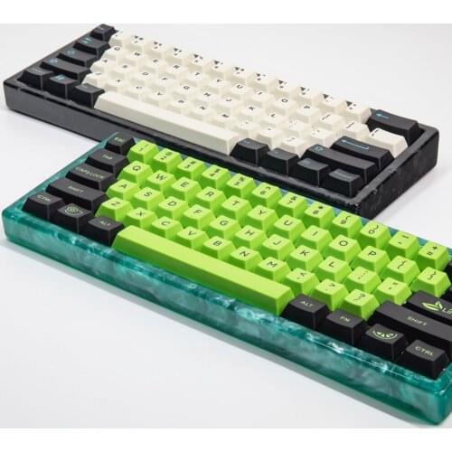 Resin Case For Gh60 Dz60 Xd60 Poker Mechanical Keyboard Black White Green Blue Yellow Purple Light Transmission Keyboard Shell