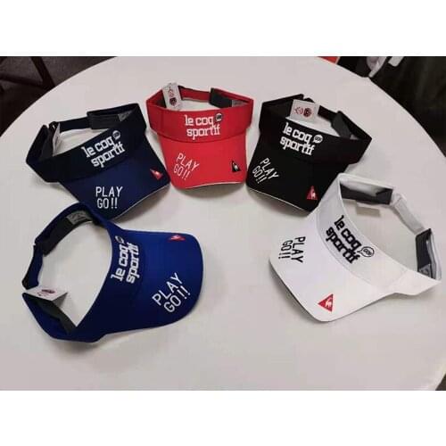 Goffer mens and womens sun visor, sweat belt, empty top hat, adjustable