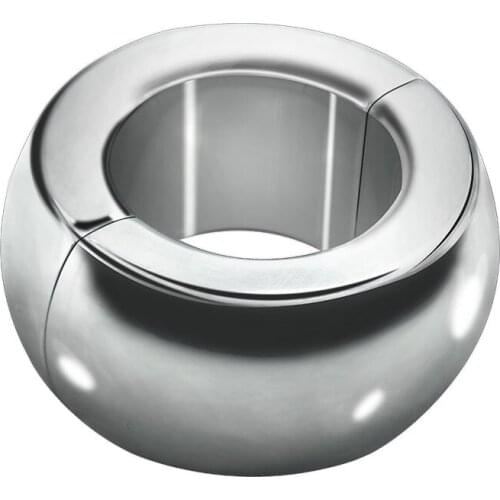 3 size Heavy Duty Magnetic Stainless steel Ball weight Scrotum Stretcher metal penis cock ring delay ejaculation male Sex Toy