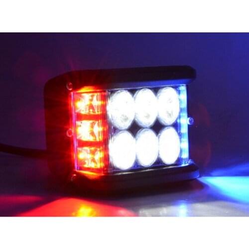 Install automobile LED lamp, work lamp,36W tricolor 6 bead motorcycle lamp led light bar offroad work light fog lights for cars