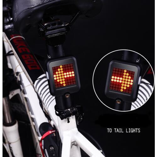 Bicycle Light Automatic intelligent Direction Indicator Taillight USB Charging MTB Bike Safety Warning LED bike Light