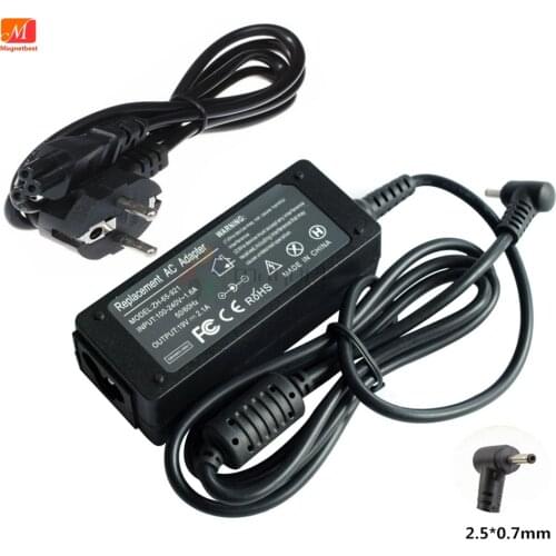 19V 2.1A AC Adapter Charger For ASUS Eee PC 1001 1001HA 1001P 1001PX 1005HA 1016 1016P 1215PW X101 X101CH 1225B Power Supply