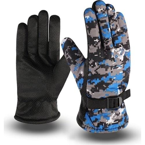 Winter Warm Full Finger Waterproof Motorcycle Gloves Windproof Warm Anti-slip Outdoor Skiing Cycling Riding Motocross Gloves