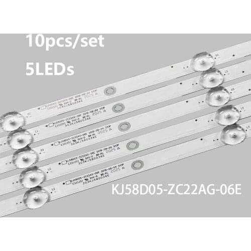 10pcs/set LED backlight strip 5leds for KJ58D05-ZC22AG-06E 303KJ580036E