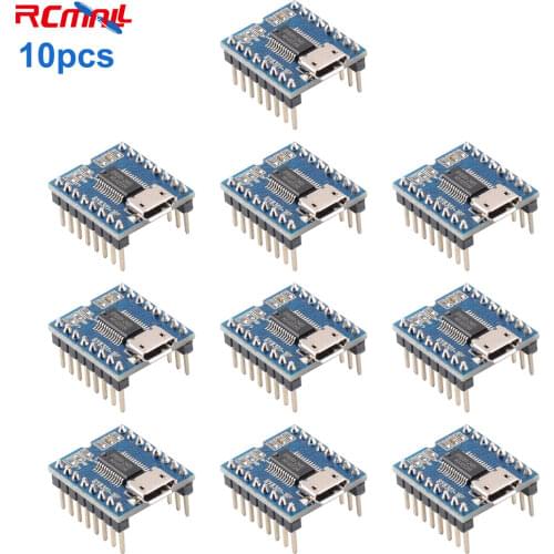 RCmall 5pcs Serial Voice SPI Flash Module BY8301-16P SSOP24 3W Amplifier Micro USB Tool Parts, Supports MP3 WAV Audio Formats