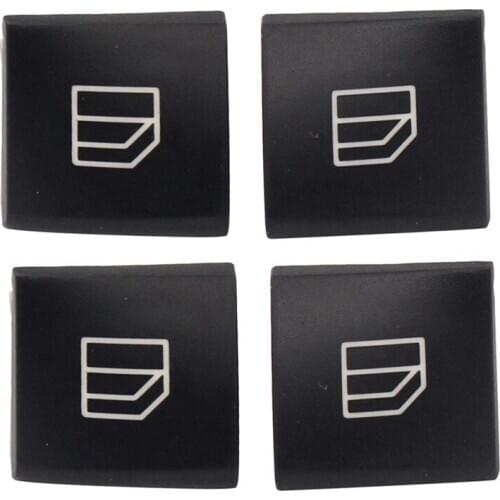 4PCS Driver Window Switch Button Covers for Mercedes Benz C-Class W204 E-Class W212 GLK-Class