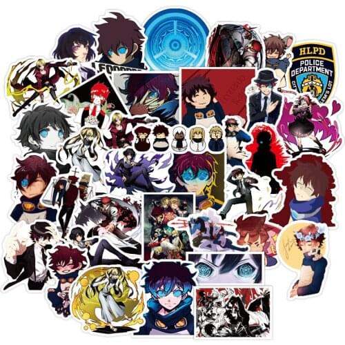 50PCS Blood Blockade Battlefront Anime Small Waterproof Wall Stickers for Laptop Notebook