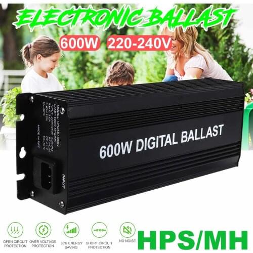 600w EU PLUG Digital Ballasts for Garden Planter Grow Lights HPS MH Bulbs