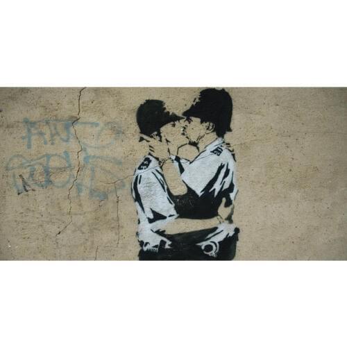 Banksy Graffiti pattern printing cool and big beach towel super soft bamboo fiber bath towels for gym travel shower 140x70cm
