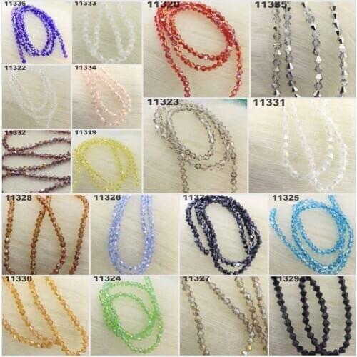 4mm (120 Pcs) Czech Crystal Bead Spacer Craft Loose Beads Jewelry DIY B