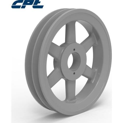 CPT 2BK90H v belt pulley, Cast Iron, B Belt Section, 2 Grooves, H bush required, 8.75"OD, ISO9001 certified 2BKH Pulley