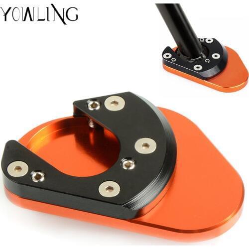FOR 125 125 2012 2013 2014 2015 2016 2017 2018 Motorcycle Side Stand Pad Plate Kickstand Enlarger Support Extension