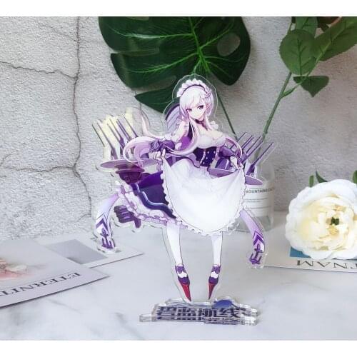 Anime Azur Lane Cosplay Acrylic Action Figure Azur Lane Stand Model Plate Desk Decoration Toy Gift 15cm