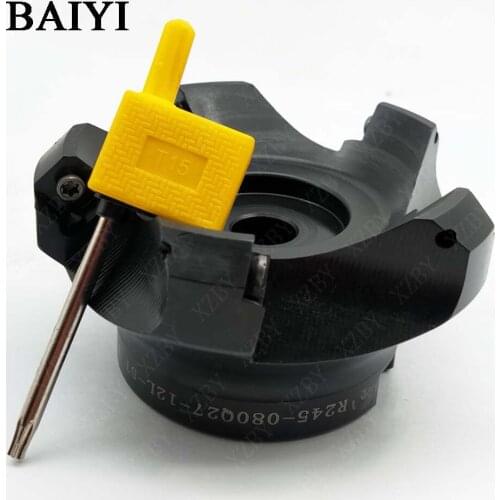 CNC face milling cutter R245-080Q27-12L-5T machining center face milling cutter 63 for carbide insert R245-12T3M