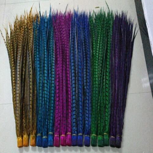 Hot sell! 50pcs pretty Natural Lady Amherst Pheasant Tail Feathers 70-80cm/28-32inches Carnival Costume Party Decor