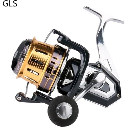 2021NEW No Gaps Fishing Reel 4.1:1 Gear Ratio Metal Spool Metal rocker 5+1Ball Bearings Spinning Fishing Reel