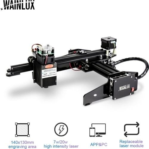 CNC Desktop Laser Engraver Portable DIY Engraving Machine Mini Single Arm Carving Laser Printer Plotter