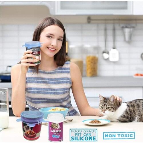 6/12 Pcs Reusable Silicone Strech Lids Universal Leakproof Bowl Pot Lid Food Fresh Covers Microwave Lid Sealing cap 5z