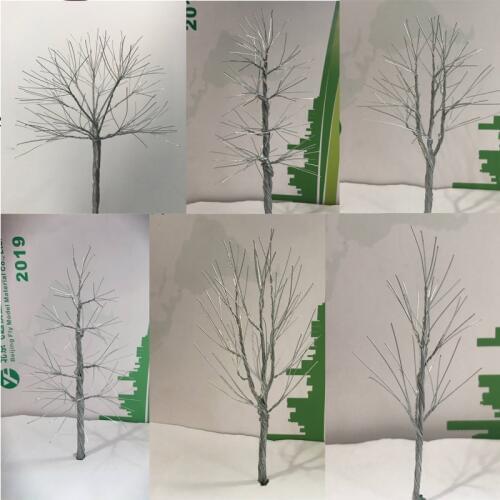 6pcs 14cm Shun sheng model DIY sand table model wire tree arm mix style tree mini tree simulation tree