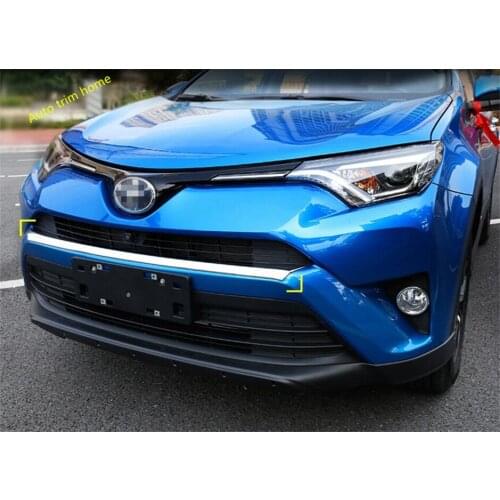 Lapetus ABS Front Face Bumper Protection Plate Cover Trim 1 Pcs Fit For Toyota RAV4 RAV 4 2016 2017 2018 Auto Accessories
