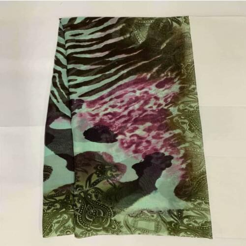 New design soft silk fabric 5 yards fashion printed silk fabric dress cloth material for sewing textile.L781620