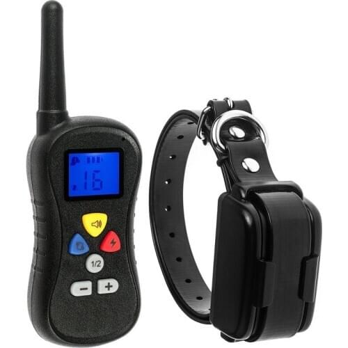 Rechargeable Waterproof Remote Dog Vibration and Shock Training Collar Large & Medium Dog