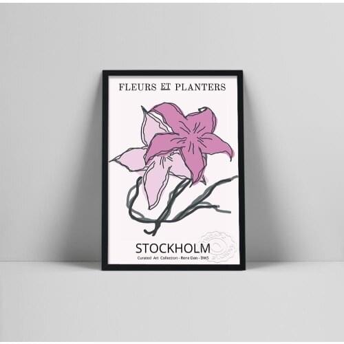 Stockholm Fleuriste et Paniers Posters and Prints Floral Gallery Wall Art Pictures Abstract Canvas Painting Gift Home Decoration