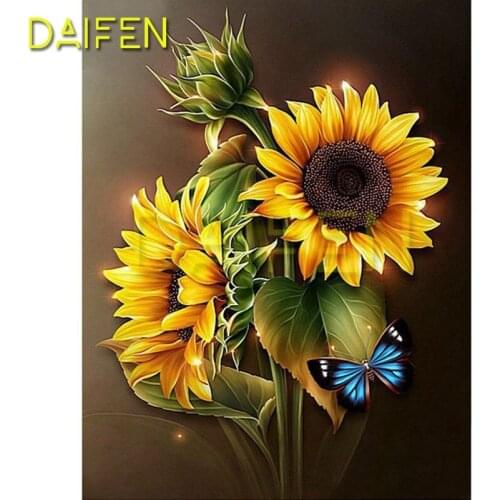 Full Round Diamond mosaic butterfly sun Full Square Diamond painting Cross stitch Sunflower 5DDIY Diamond embroidery Flower seed