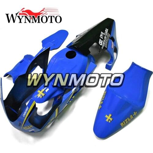 Complete Motorcycle Frames Blue Black Covers New Fairings For GSXR600 750 2004 2005 Fiberglass Racing Cowlings Sportbike Covers