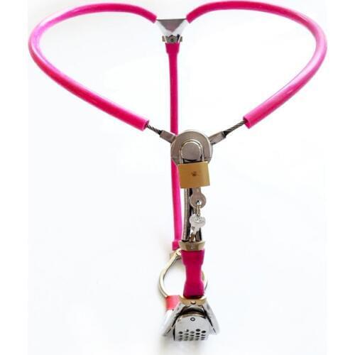 Stainless Adjustable Female Chastity Belt Pants Device Female Chastity Device Bondage Restraints BDSM Tools For Women