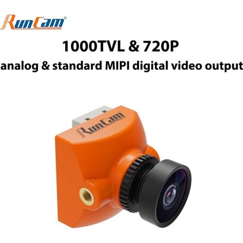 RunCam Racer 4 WDR CMOS 1000TVL 1.8mm FOV 160° Lens FPV Camera 720P Analog standard MIPI digital video output For RC Drone