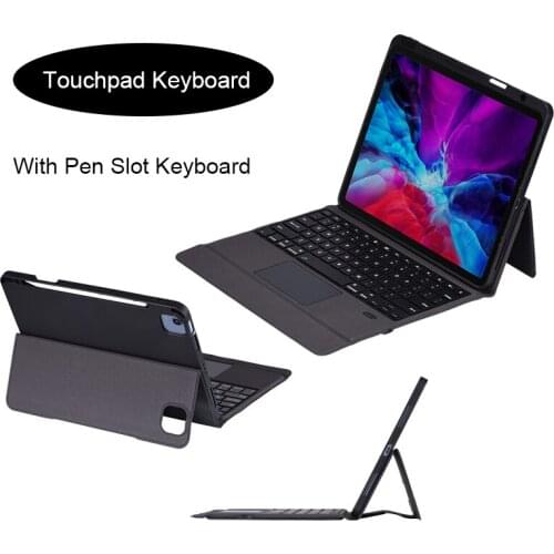 Touchpad Bluetooth Wireless Tablet Keyboard Case For ipad Pro 11th 2018 2020 Air 4 10.9th Magnetic With Pen Slot Tablet Keyboard