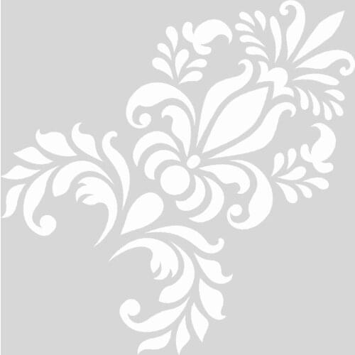 Lacey Damask Motif Stencil Painting Template 30x30 cm, Walls, Tiles, furniture For Easy and Practical Pattern Application