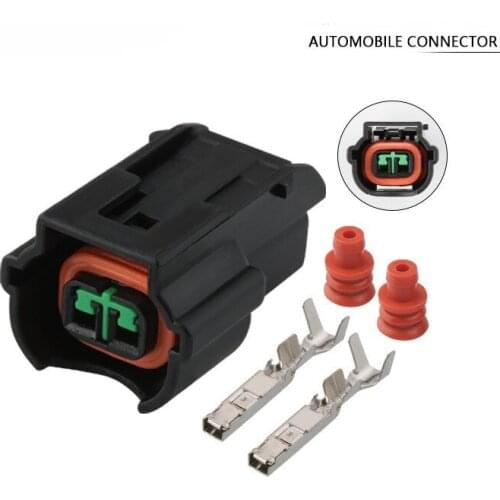 1000 Sets 2 Pin PU465-02127 Car Waterproof Auto Connector 1.2 Female DJ7024YA-2-21 K2 K3 K5 Nozzle Plug Connector With Terminal