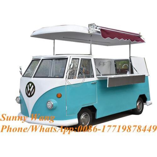 2020 Electric mobile kiosk van ice cream truck trailer hot dog food trailer Beach drink shop