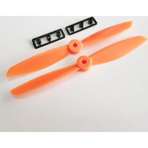 4Pcs 6045 Propeller 6x4.5 Prop Orange Props CW CCW For Quadcopter QAV250 RC Model Parts 2Pairs