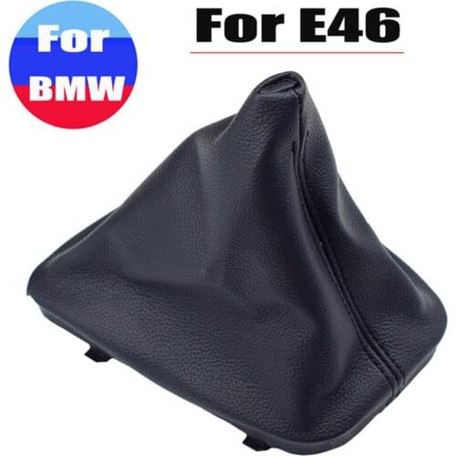 Car Shift Gear Stick Manual Shift Boot Black Leather Boot With Frame For BMW E30 E36 E39 E46 E81 E82 E87 E88 E90 E91 E92 E93