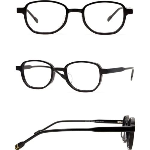 Belight Optical Men Women Transparent Blue Grey Acetate Small Square Shape Spectacle Frame Precription Lens Eyewear HC8089