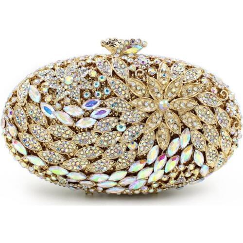 BL022 Luxury diamante evening bags octagon colorful clutch bags women party purse bags crystal sacoche pochette handbags