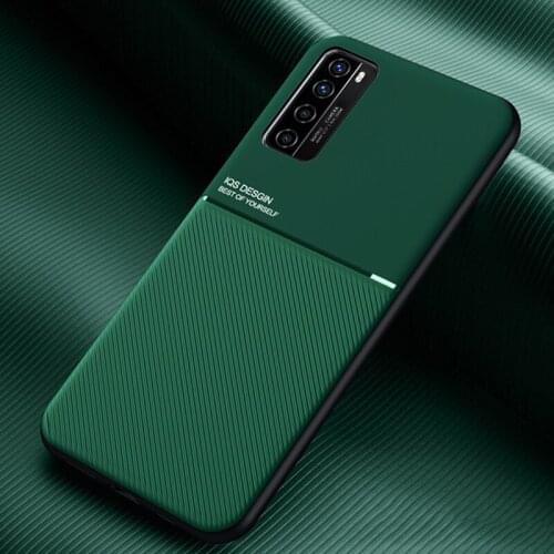 For Huawei Nova 7i Nova 6SE P40 Lite Case Leather Texture skin Matte Silicone Shockproof Cover For Nova 7 7se 7 Pro Cases Funda