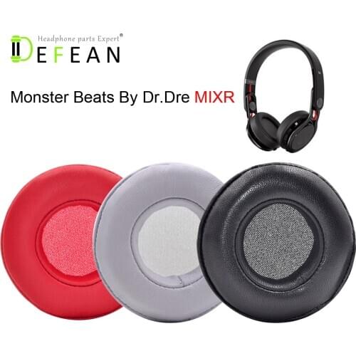 Defean Replacement Ear Pad/Ear Cushion/Ear Cups/Sheepskin Leather and Memory foam for Monster Beats by Dr.Dre MIXR Headphones