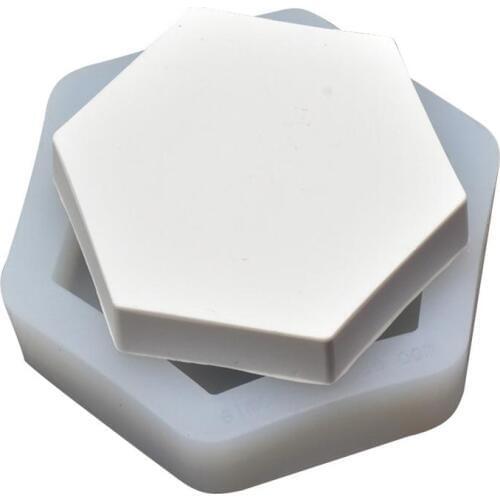 DIY Silicone Mold Plate Hexagon Cement Fruit Plates Concrete Dish Handmade Mold Aromatherapy Concrete Tray Moulds