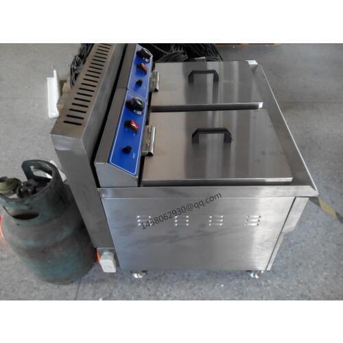 Double tank double basket gas deep fryer electric deep fryer commercial deep fryer for fried chicken