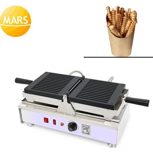 Stainless Steel French Fries Waffel Pommes Maker Waffle Fries Baking Pan Equipment Potato Chips Waffle Iron Maker 220v 110v