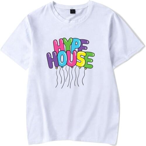 The Hype House Tshrit Charli D'amelio T Shirt Oversize O-neck Daisy Keech Tops for Men/women Kpop2020 Unisex Print Casual Short
